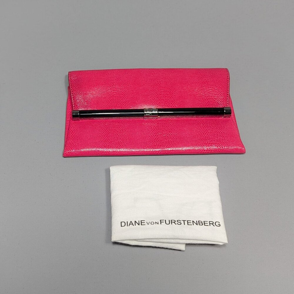 Hot Pink DVF Clutch